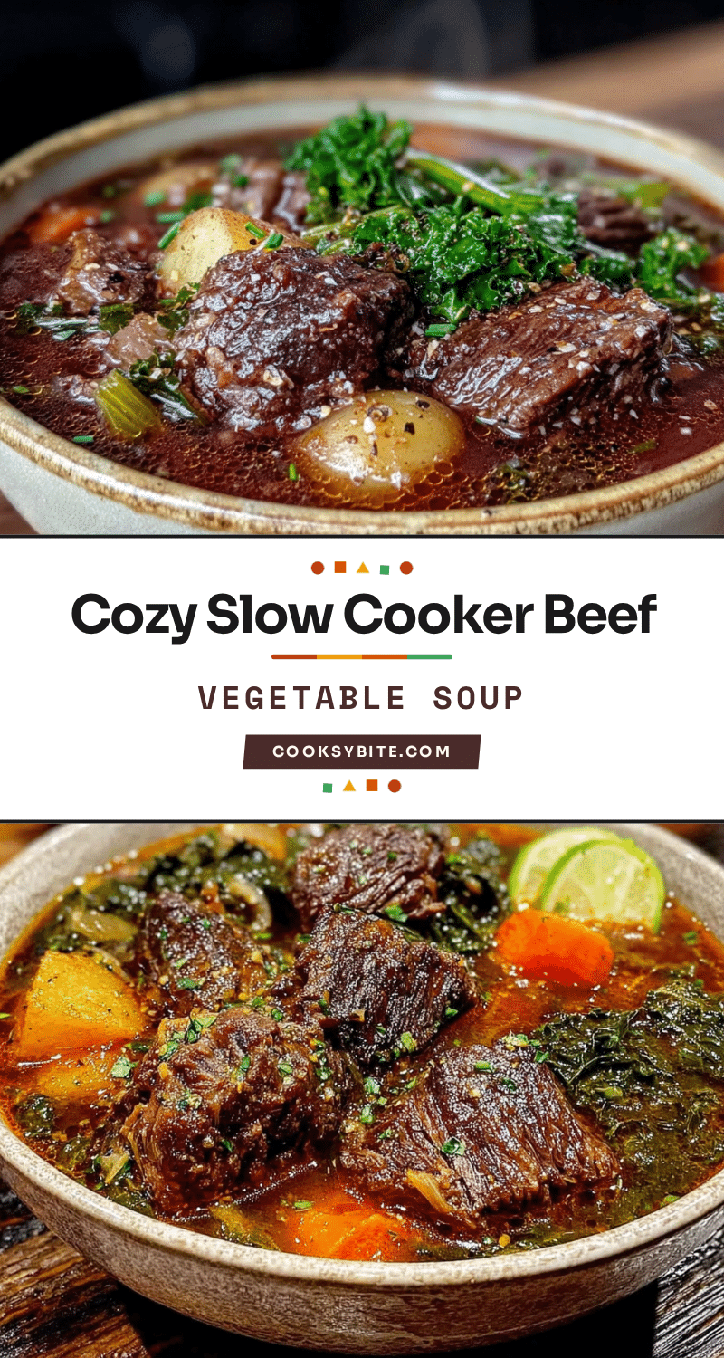 cozy slow cooker beef vegetable soup recipe