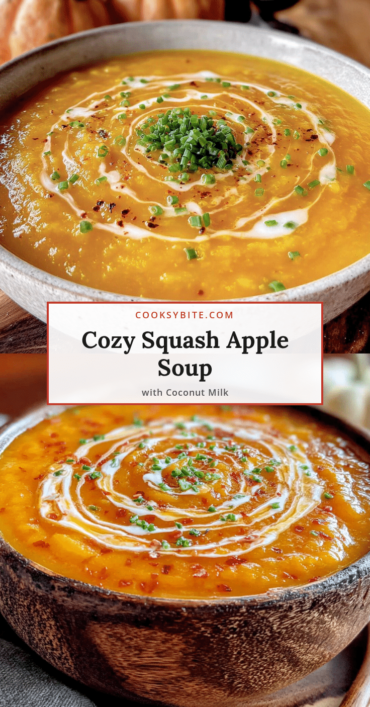 cozy squash apple soup with coconut milk recipe