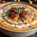 creamy honeynut squash soup - featured image