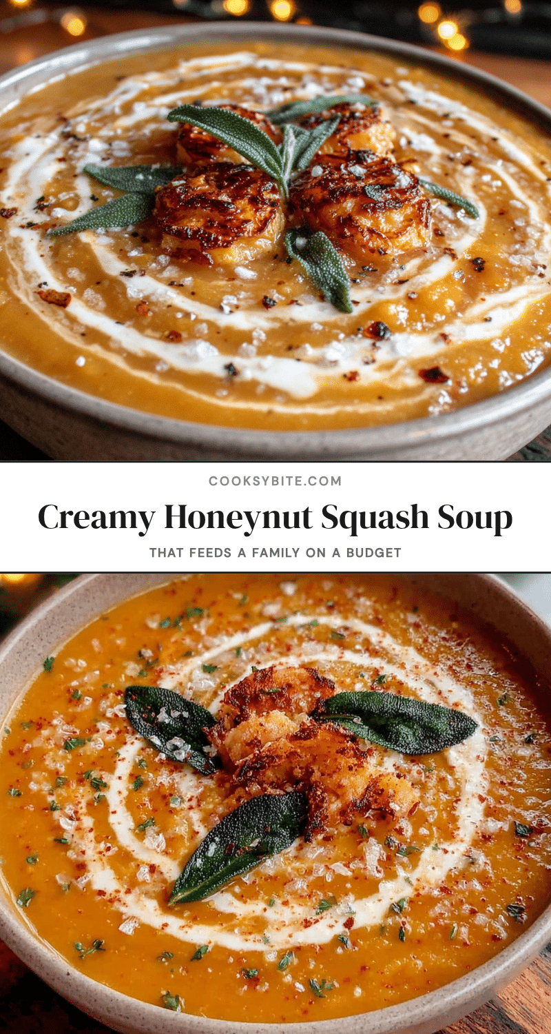creamy honeynut squash soup recipe