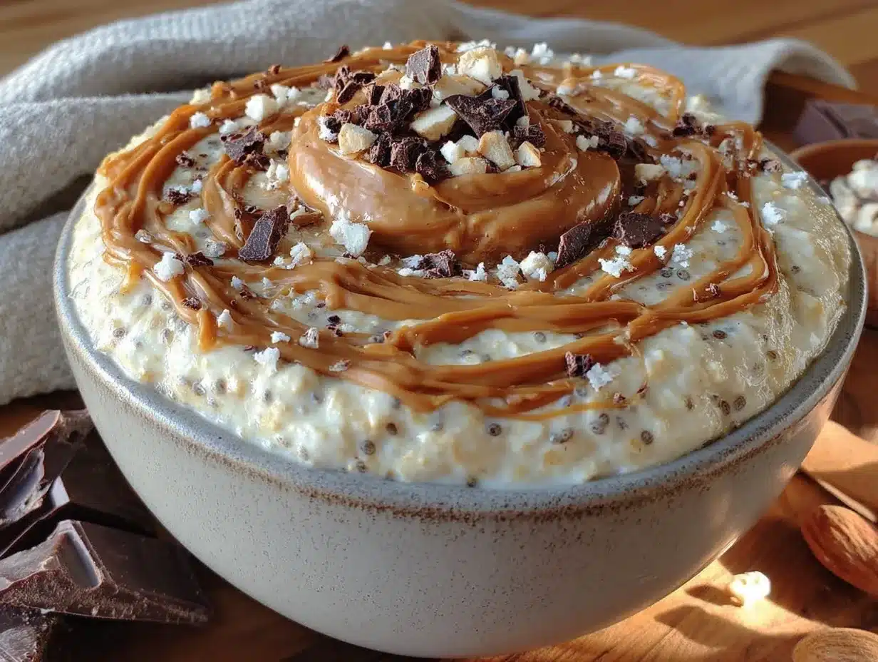 creamy peanut butter overnight protein oats preparation steps