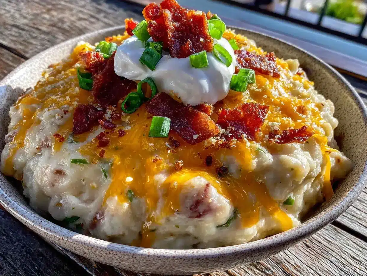 crockpot loaded baked potato soup preparation steps