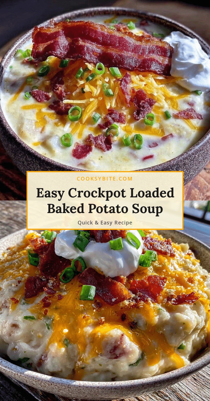 crockpot loaded baked potato soup recipe