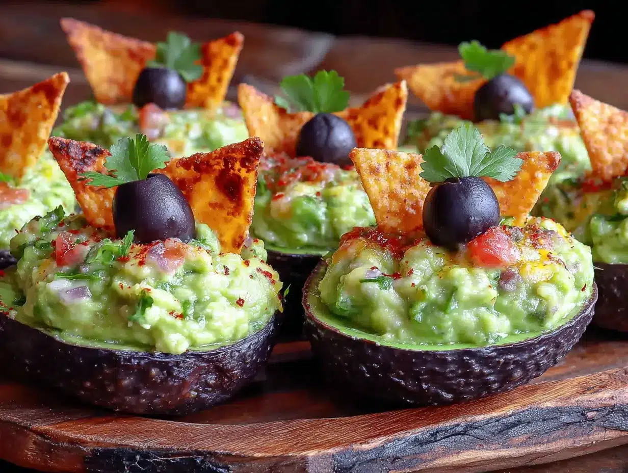 easy 5-minute frankenstein guacamole cups for halloween preparation steps