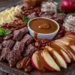 easy fall caramel apple charcuterie board - featured image