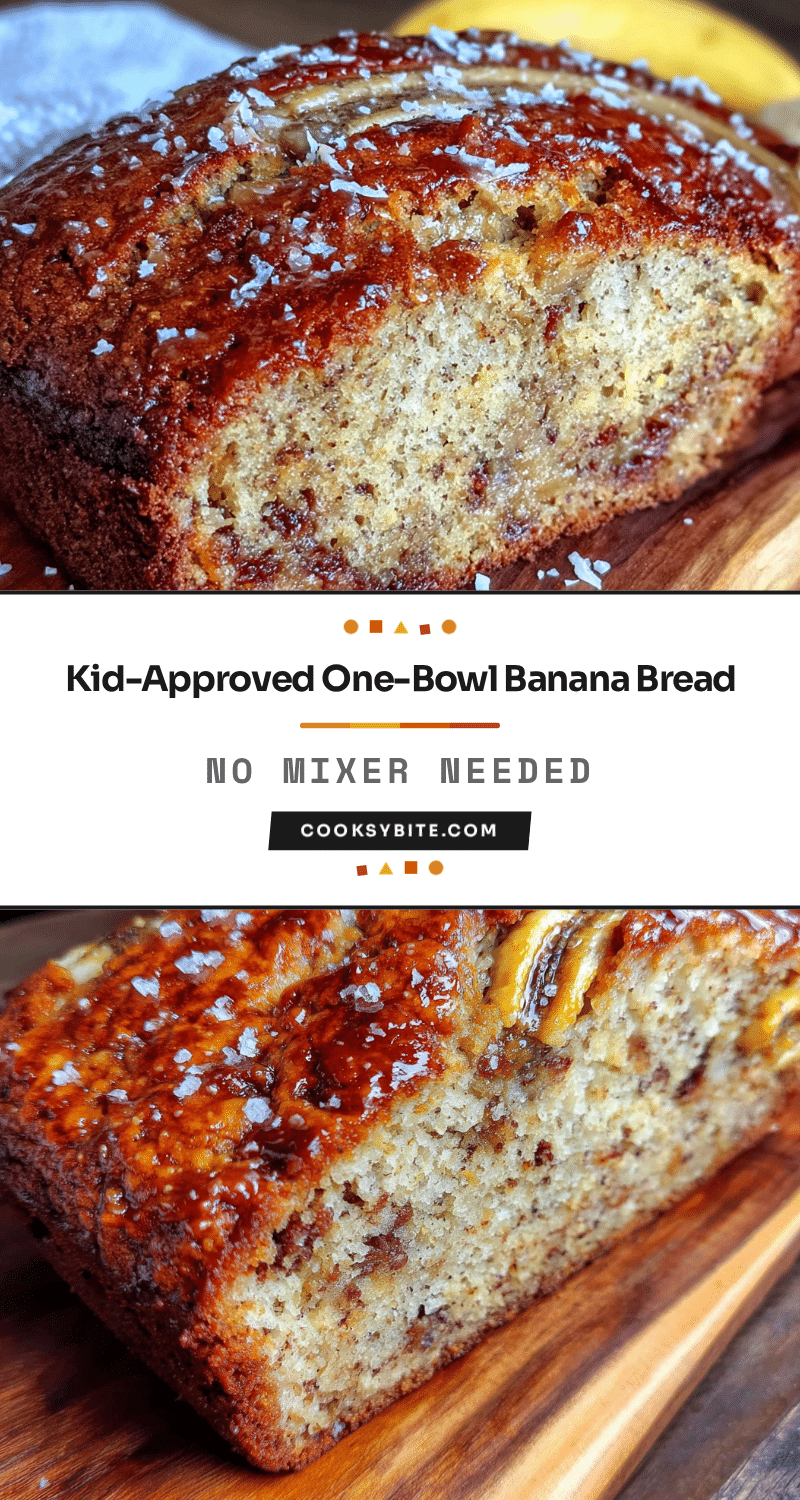 easy one-bowl banana bread recipe