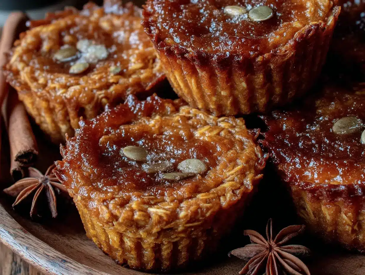 Easy Pumpkin Pie Spice Baked Oatmeal Cups preparation steps