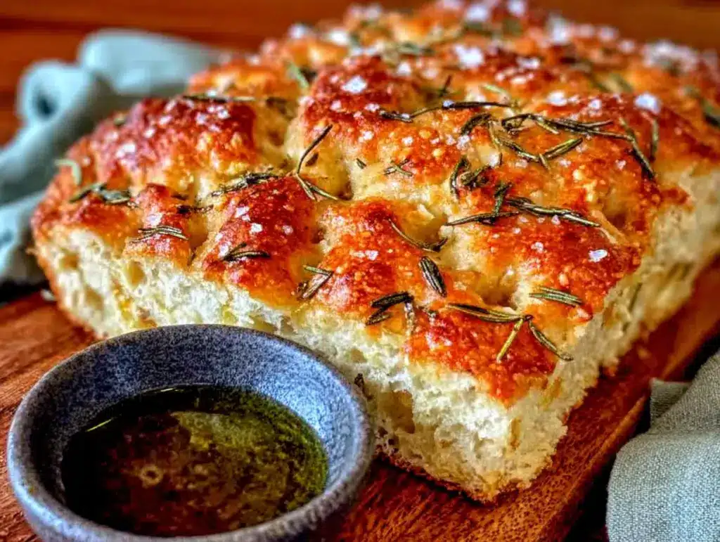 Easy Rosemary Garlic Sourdough Focaccia - featured image