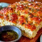 Easy Rosemary Garlic Sourdough Focaccia - featured image