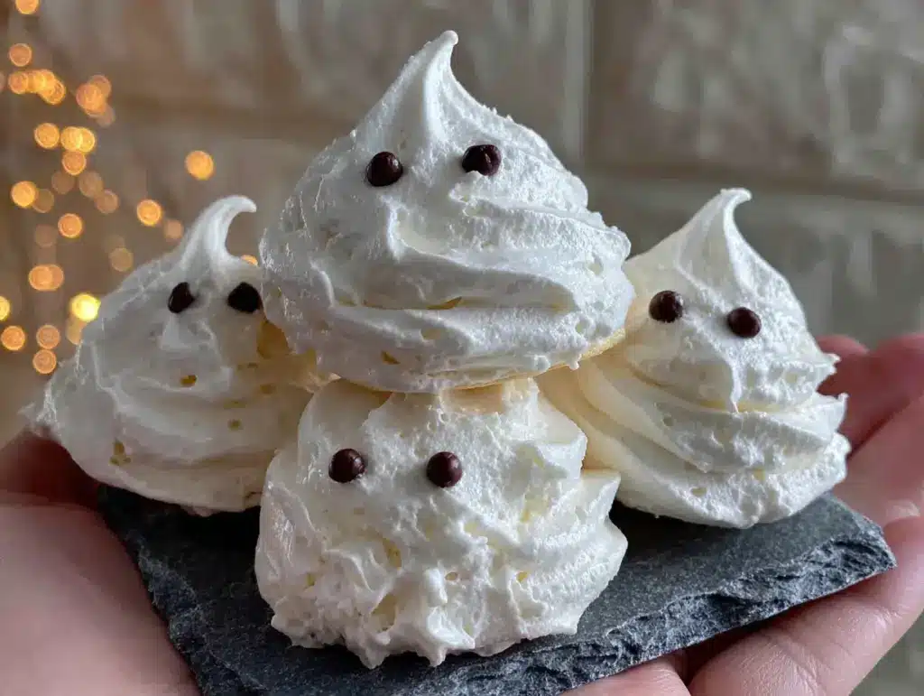 ghost meringue cookies - featured image