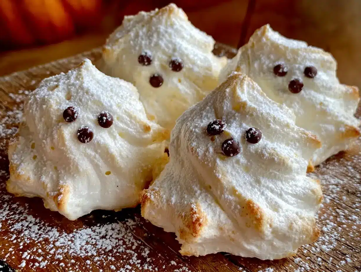 ghost meringue cookies preparation steps