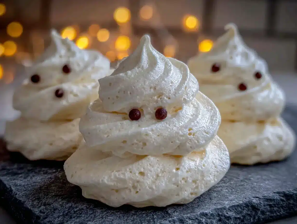 ghost meringue cookies preparation steps