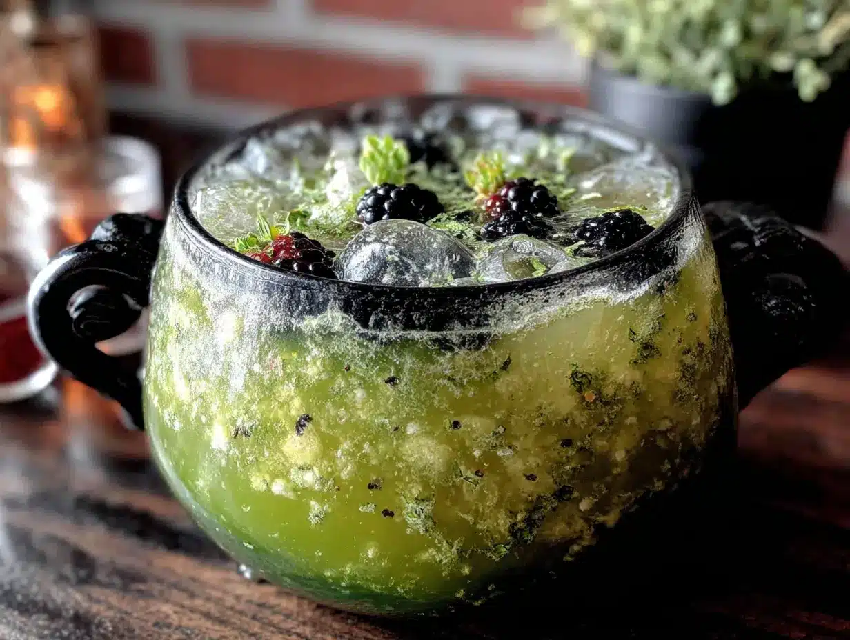 green witches brew punch preparation steps