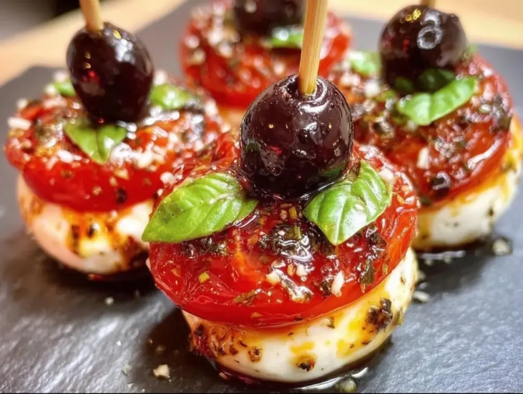 halloween caprese skewers - featured image