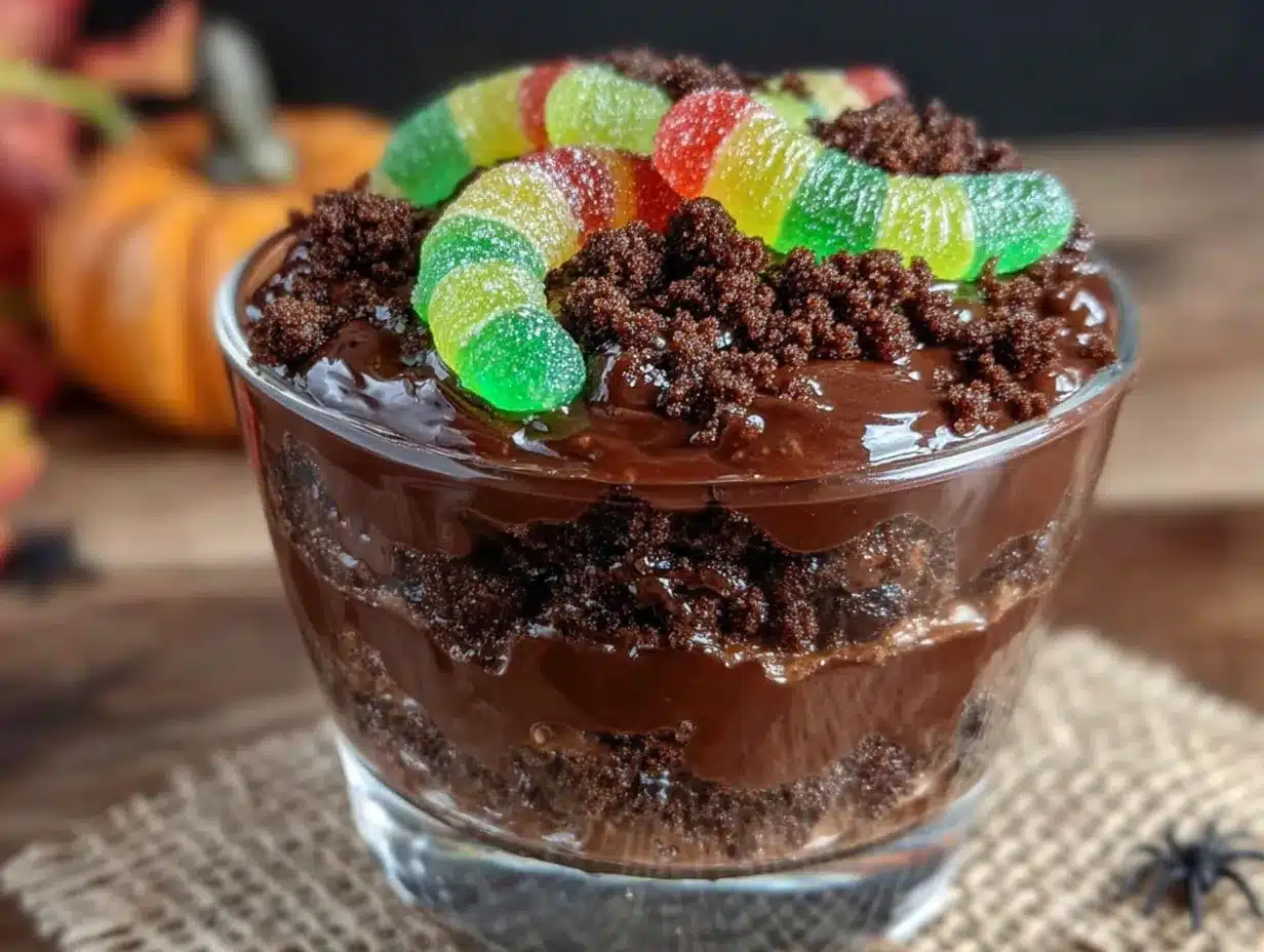 halloween dirt cups preparation steps