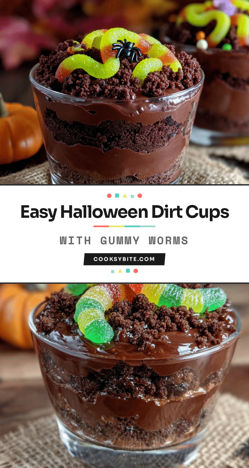 halloween dirt cups recipe