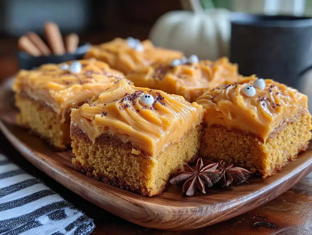 Halloween sugar cookie bars preparation steps