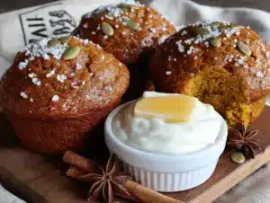 healthy greek yogurt pumpkin muffins - featured image