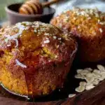 healthy pumpkin oat muffins - featured image