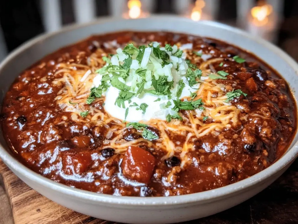 kid-approved turkey chili with black beans - featured image