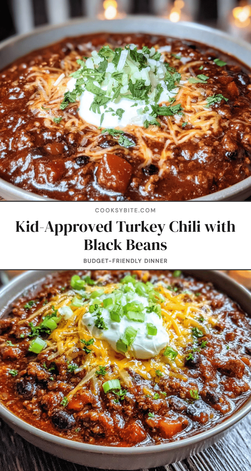 kid-approved turkey chili with black beans recipe