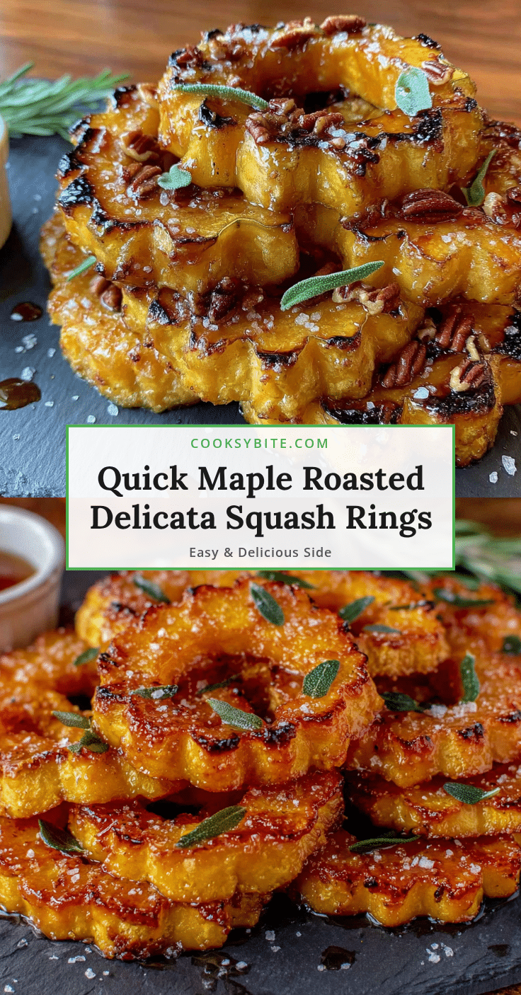 maple roasted delicata squash rings recipe