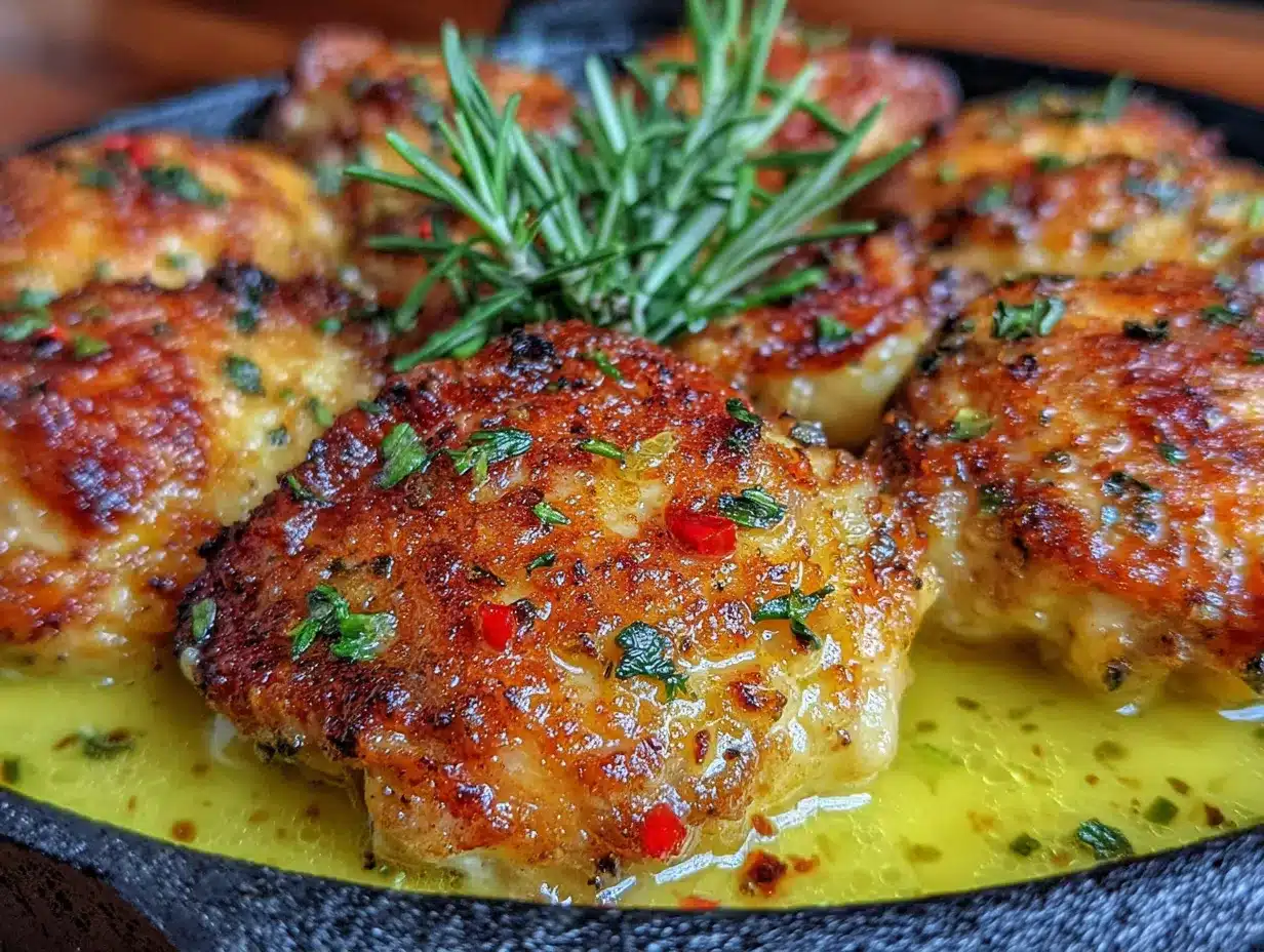 one-pan garlic butter chicken thighs preparation steps