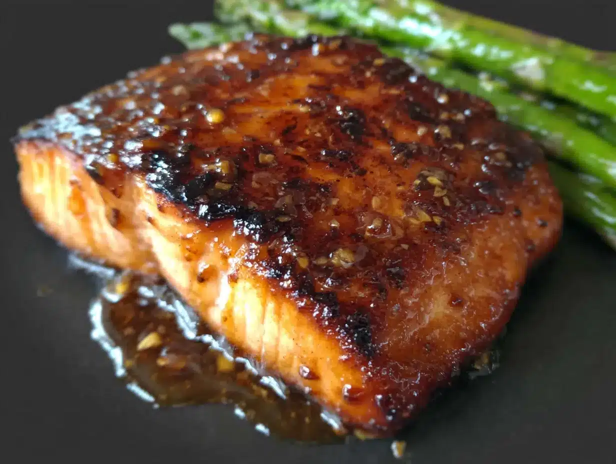 one-pan garlic butter salmon with asparagus preparation steps