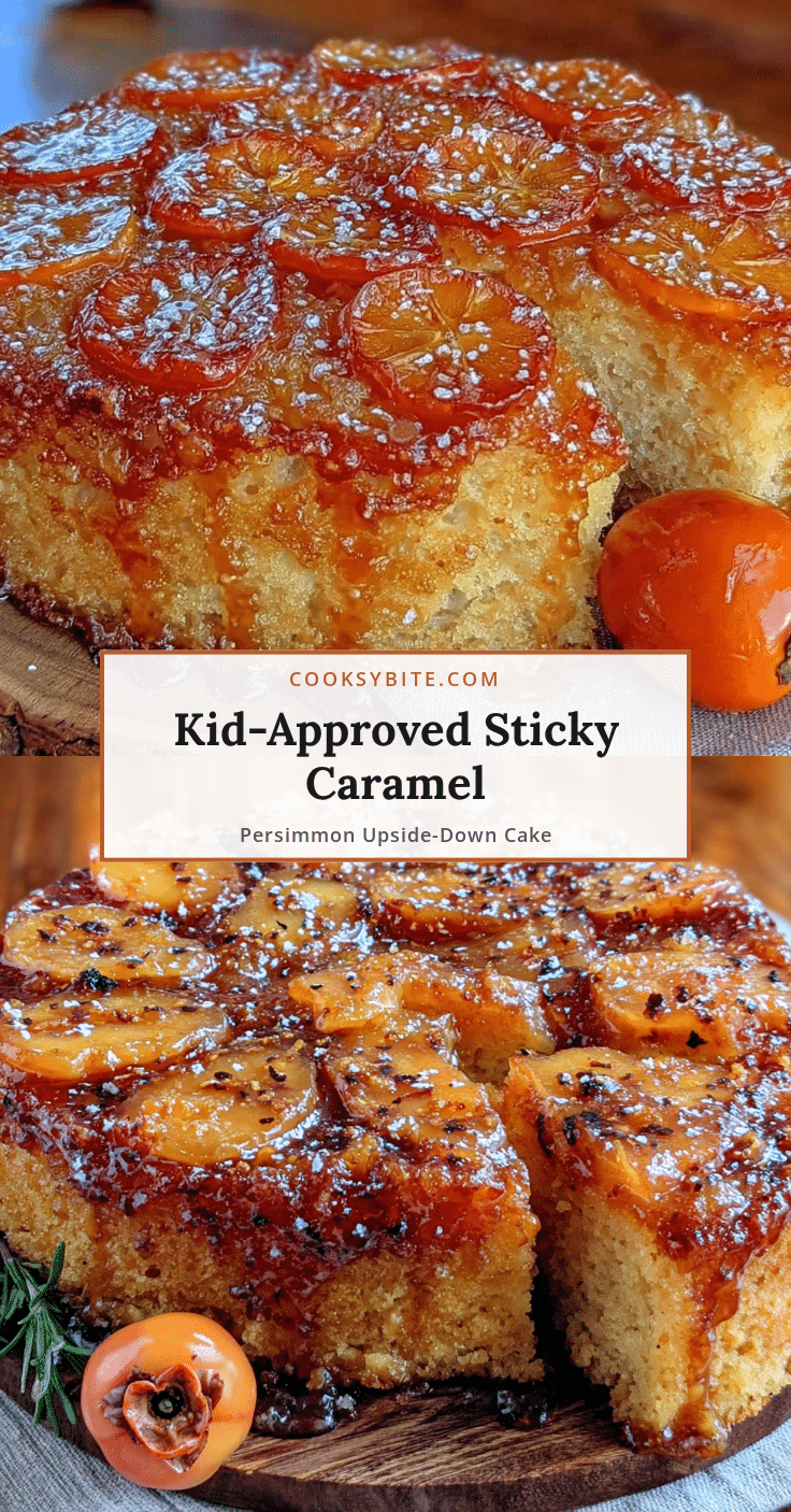 persimmon upside-down cake recipe