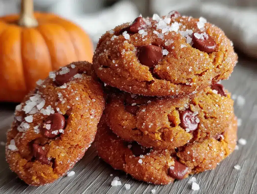 pumpkin chocolate chip cookies - featured image