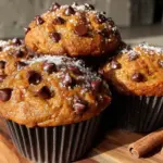 pumpkin chocolate chip muffins - featured image