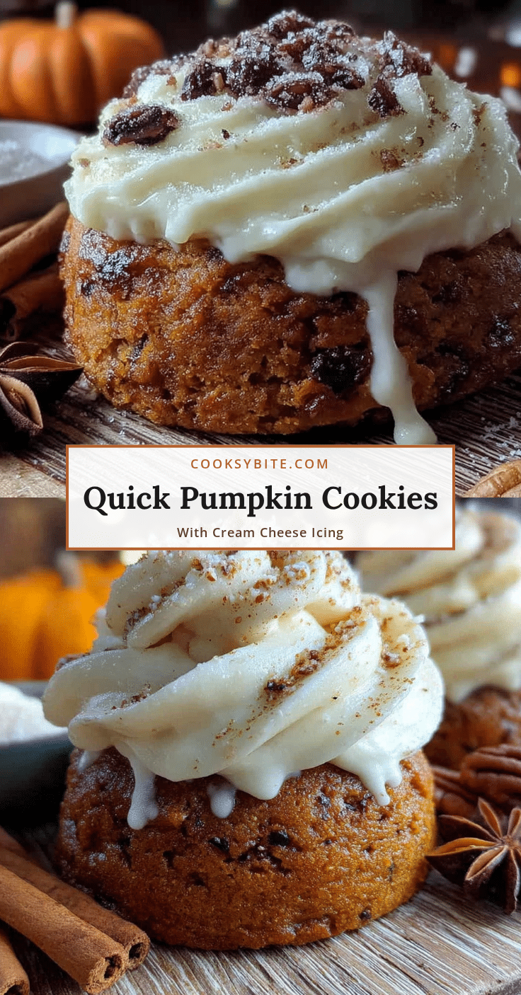 pumpkin cookies with cream cheese icing recipe