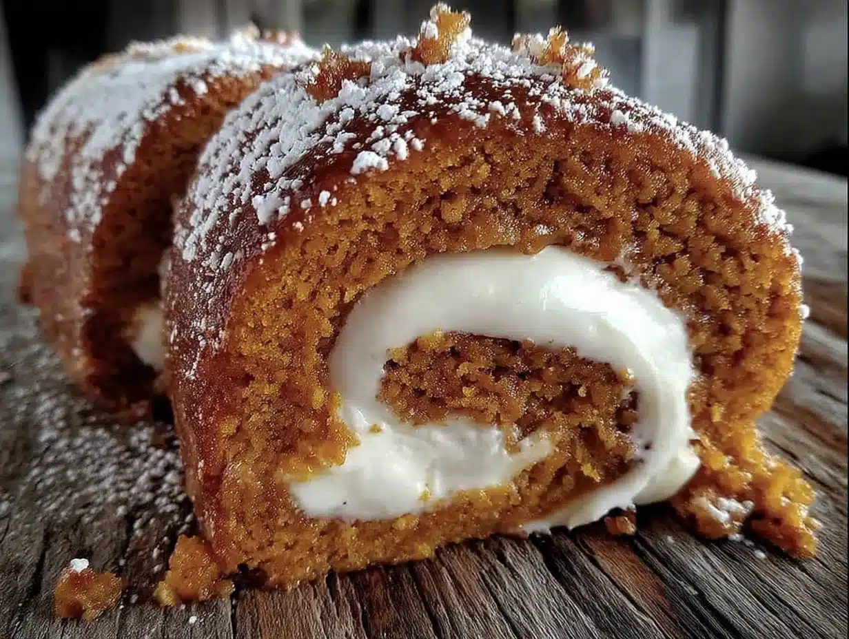 pumpkin cream cheese roll preparation steps