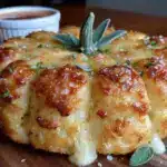 pumpkin pull-apart cheese bread - featured image