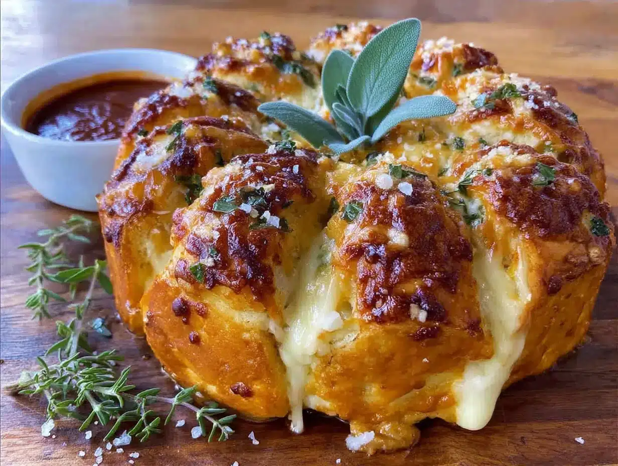 pumpkin pull-apart cheese bread preparation steps