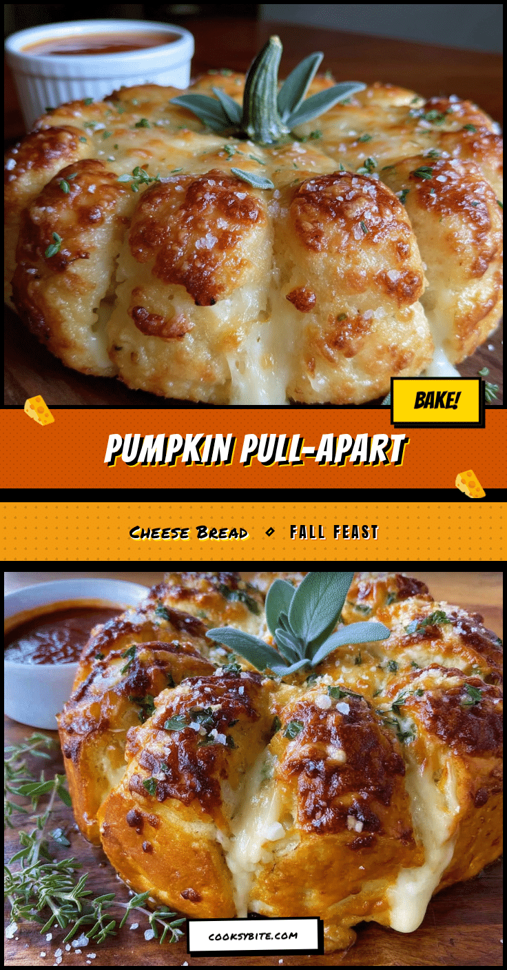 pumpkin pull-apart cheese bread recipe