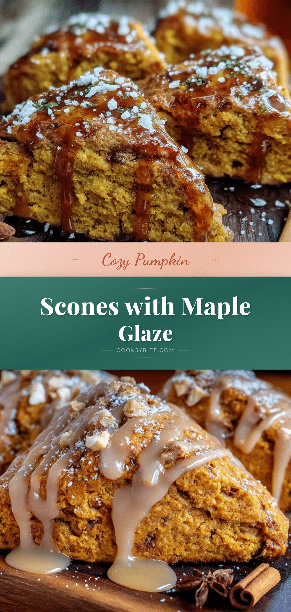 pumpkin scones with maple glaze recipe