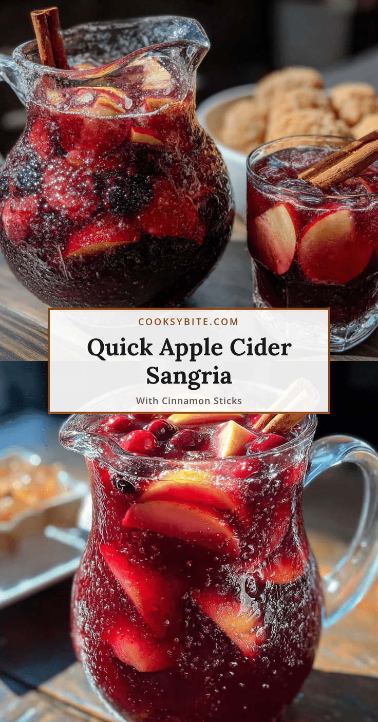 quick apple cider sangria recipe