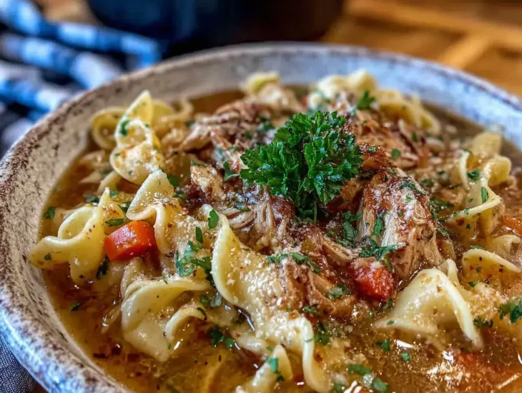 rotisserie chicken noodle soup - featured image