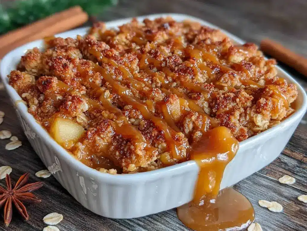 Salted Caramel Apple Crisp - featured image