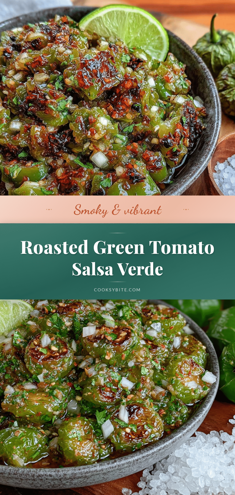 smoky roasted green tomato salsa verde recipe