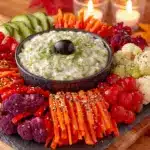 spider web veggie tray - featured image