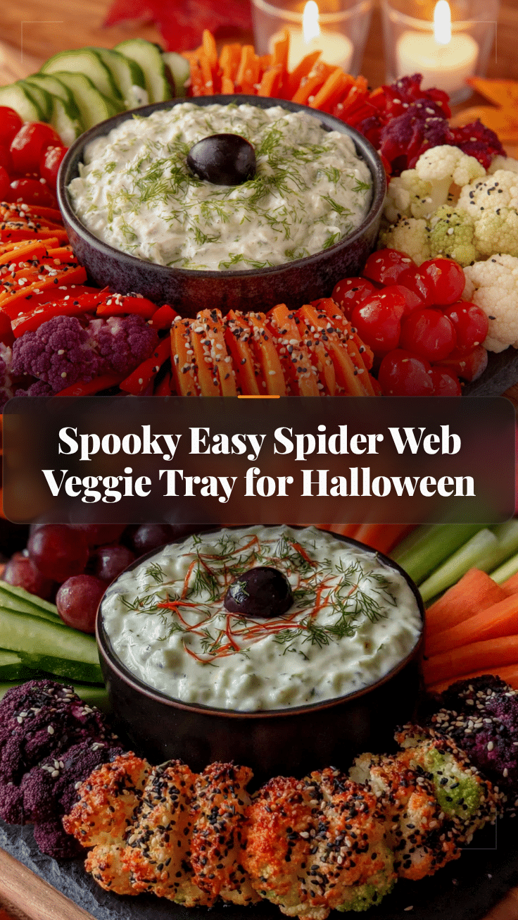 spider web veggie tray recipe