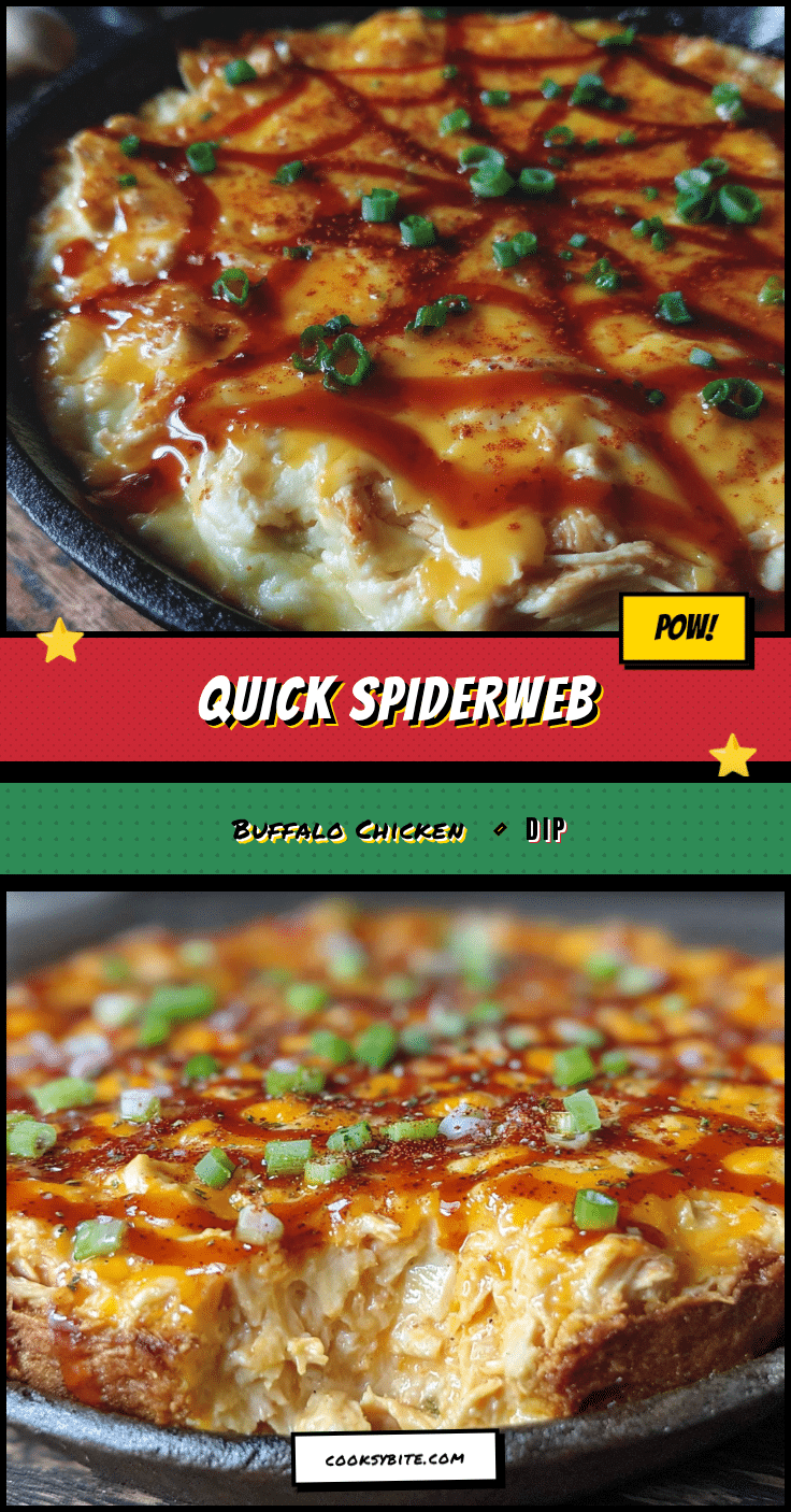 spiderweb buffalo chicken dip recipe