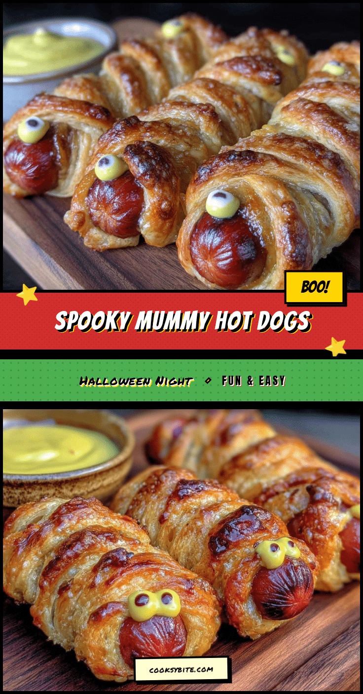 spooky mummy hot dogs recipe