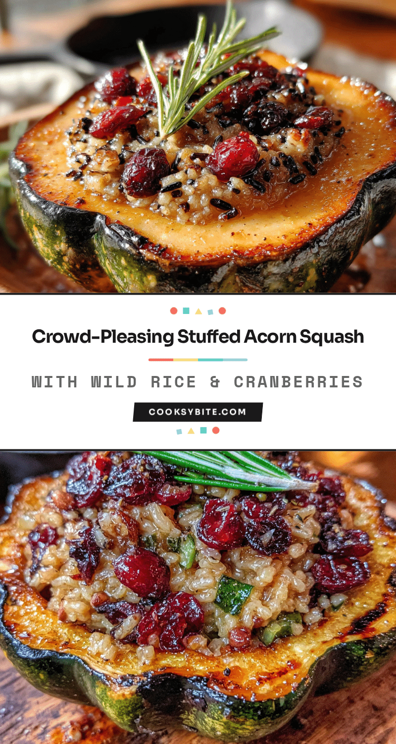 stuffed acorn squash with wild rice recipe