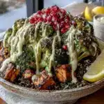 wholesome loaded lentil power bowl with creamy tahini - featured image