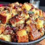 wholesome sourdough stuffing with sausage and sage - featured image