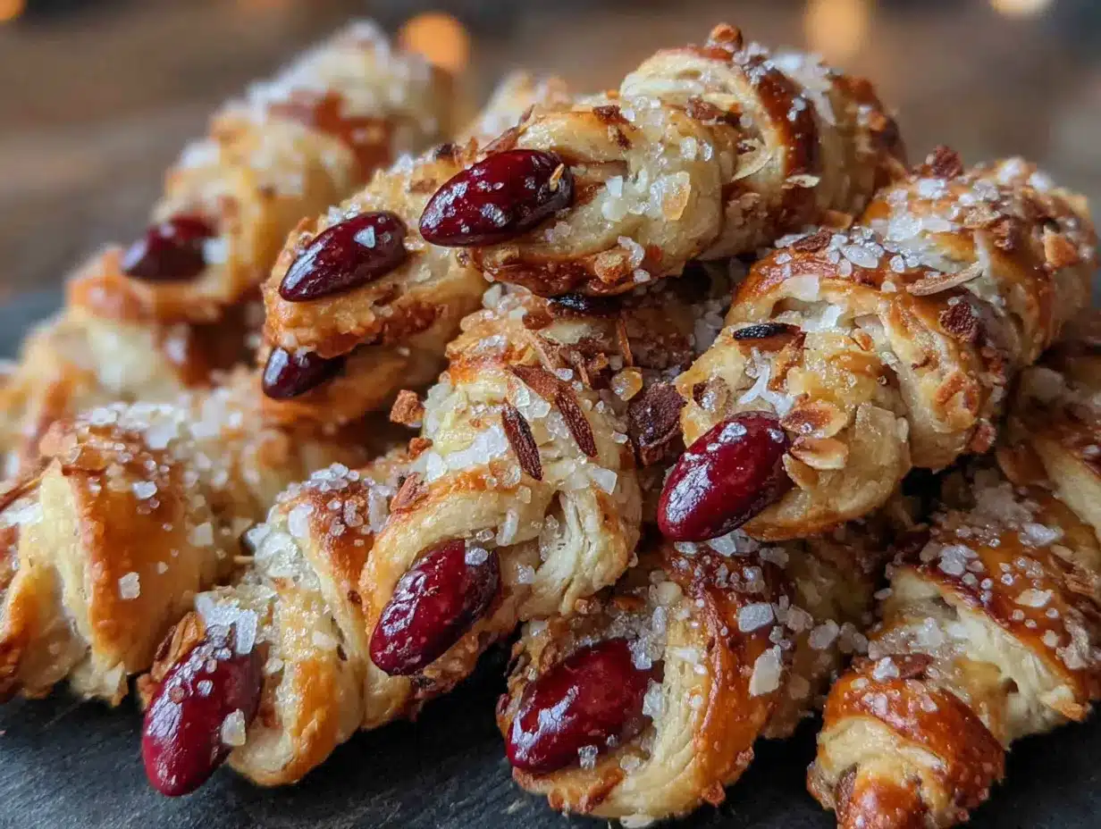 witch finger pretzel bites preparation steps