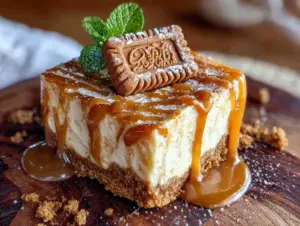 Biscoff cheesecake bars - featured image